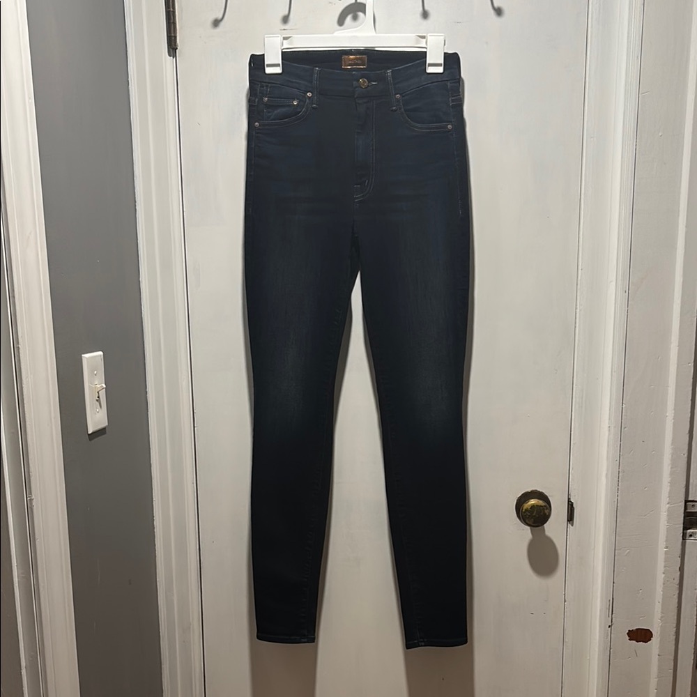 MOTHER High Rise Jeans - Midnight Blue